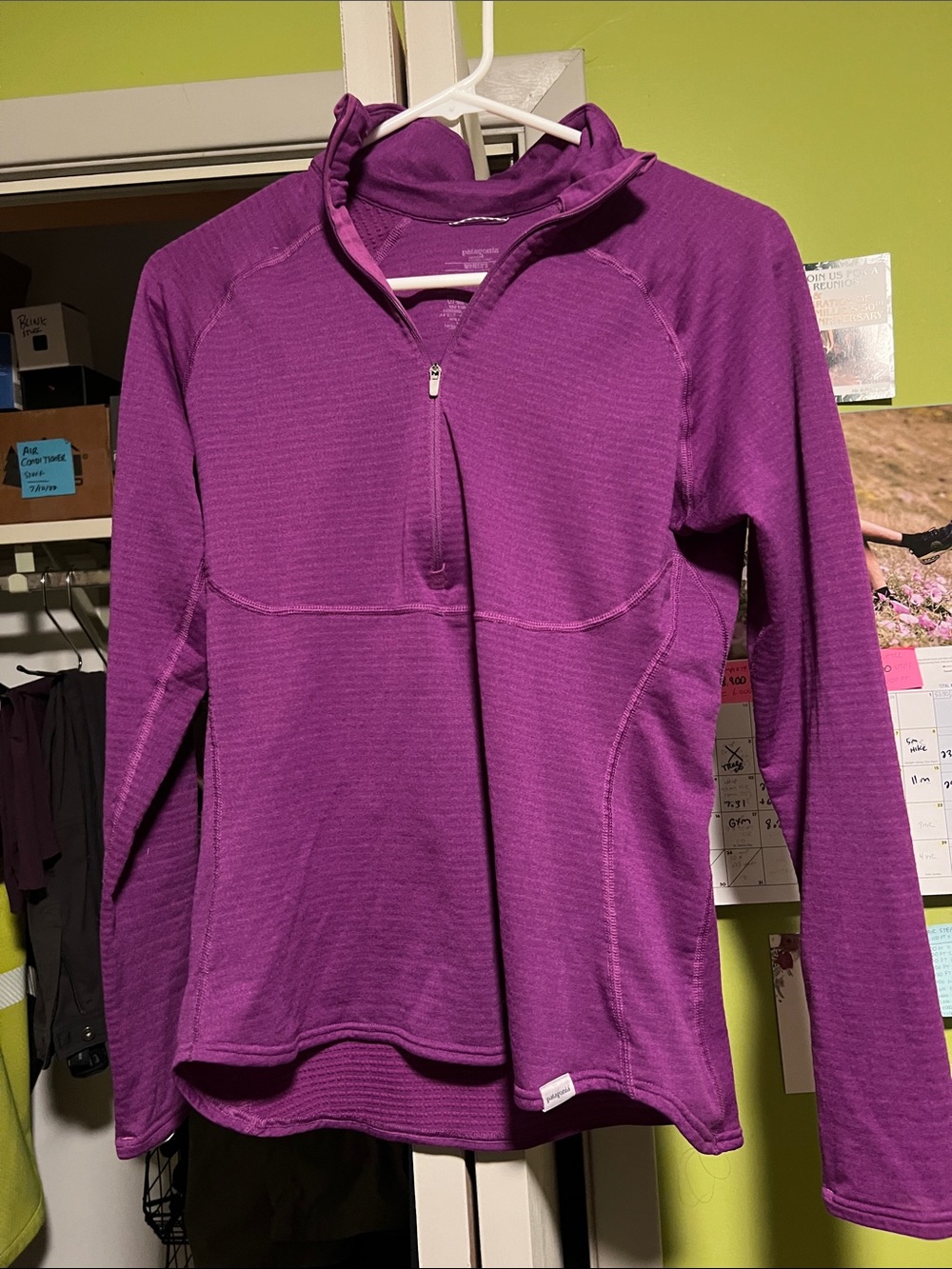 Patagonia Purple capeline Women's Quarter-Zip Top